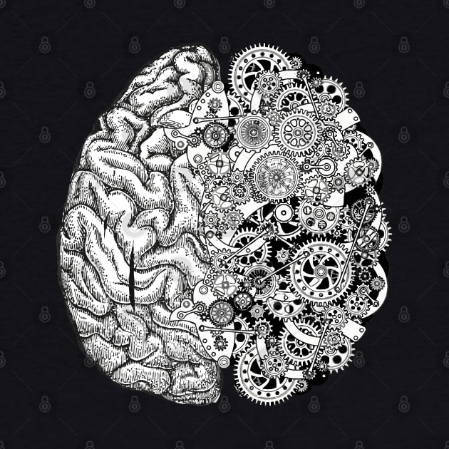 Brain, gear, head, mental Health by Collagedream